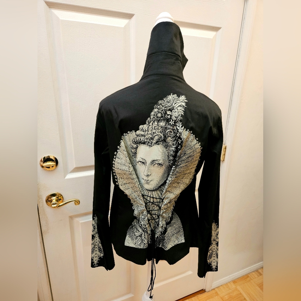 NEW ISABEL DE PEDRO Black Art Queen Saint Print Top 10 M (Featured at a Museum) - Picture 2 of 10